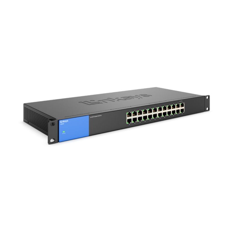 LINKSYS - Switch 24 puertos Gigabit Ethernet (10/100,1000), Diseñado para Rack