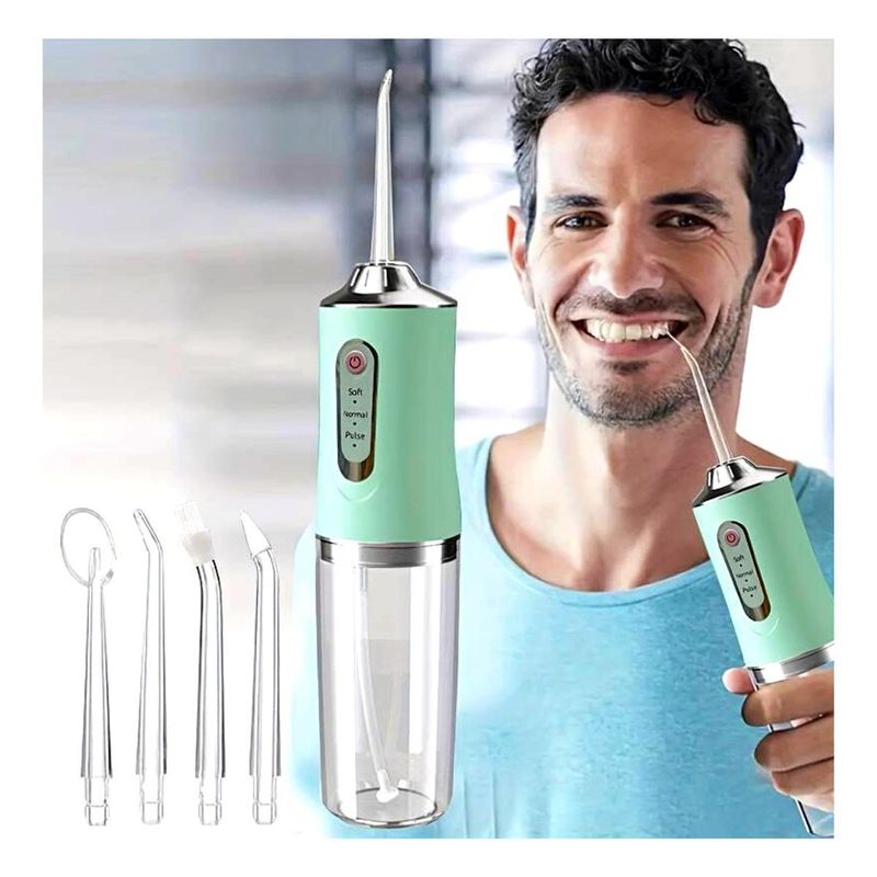 GENERICO - Irrigador Bucal Eléctrico - Limpiador Bucal Verde