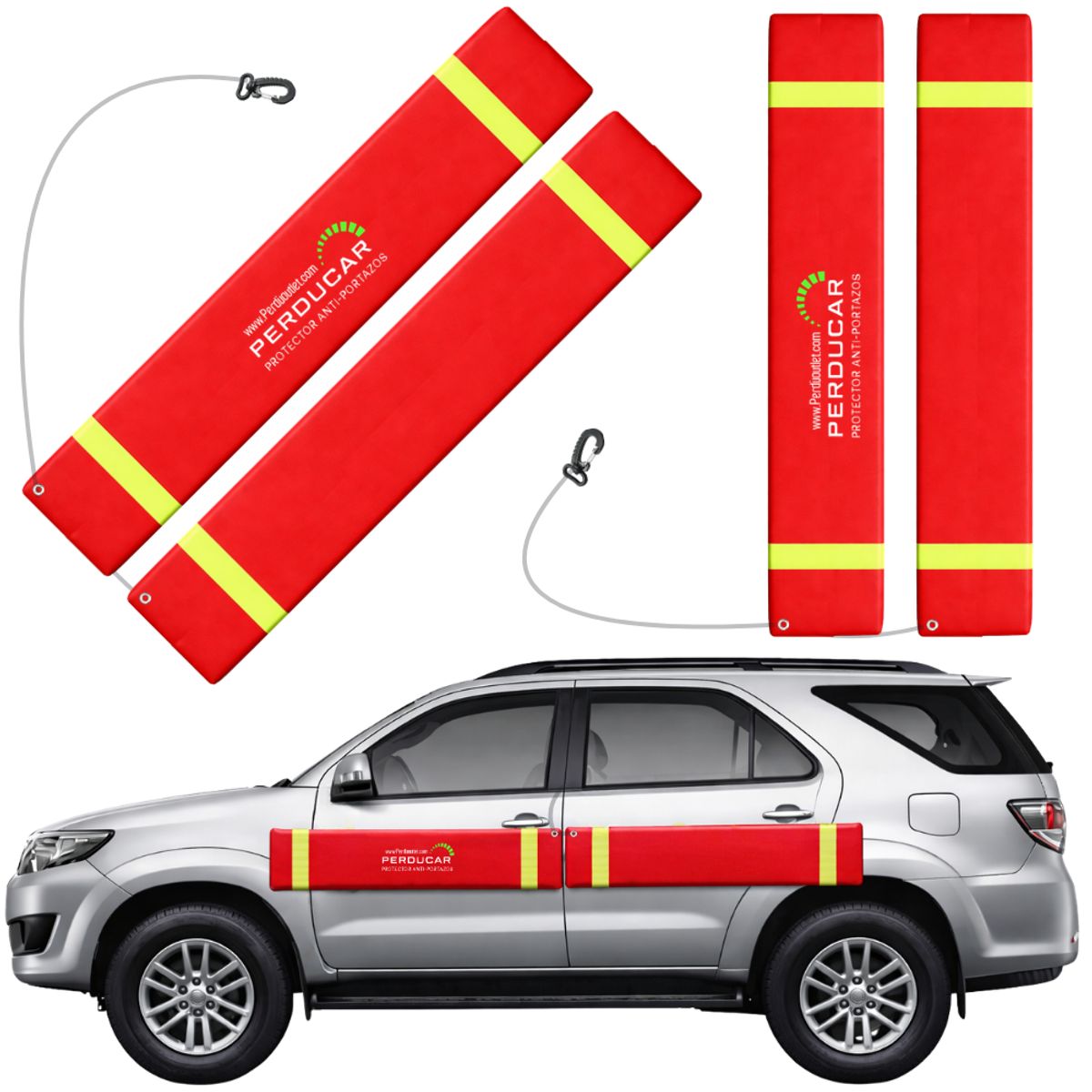 GENERICO - Protector Puerta Carro Magnético Anti Portazo Max Pro 2lados4unids