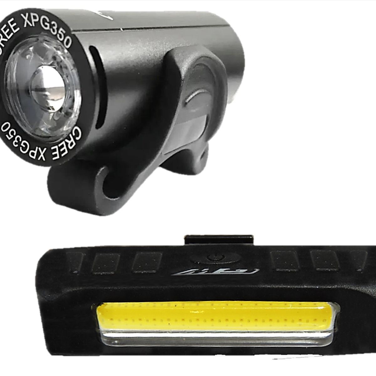 GW - Combo Luz Bicicleta Gw Recargable Usb Delantera  Trasera