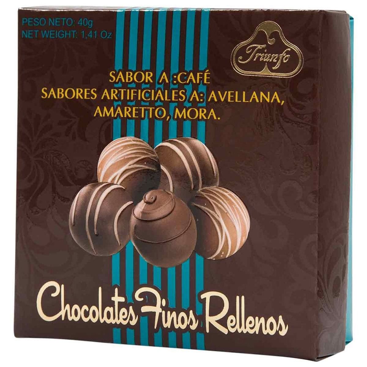 TRIUNFO - Chocolate Triunfo Rellenos Finos X 40G
