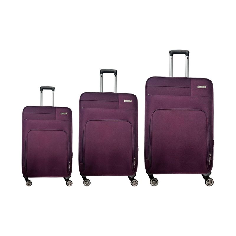 LLG LIULANGGOU - Set x3 Maletas De Viaje en Lona Fina 20- 24 - 28 pulgadas