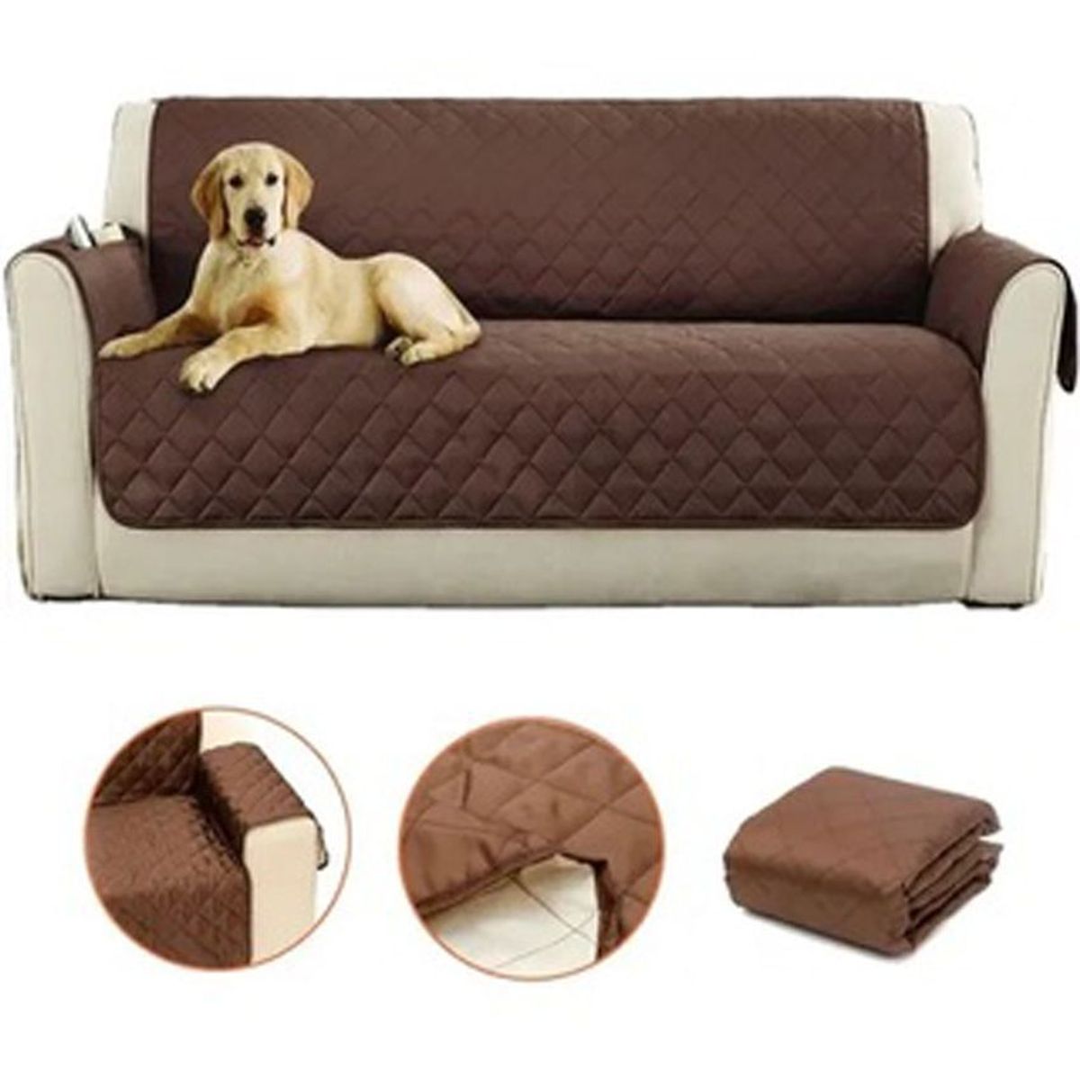 GENERICO - Forro protector sofa doble faz cubre sofa 2 ptos lavable