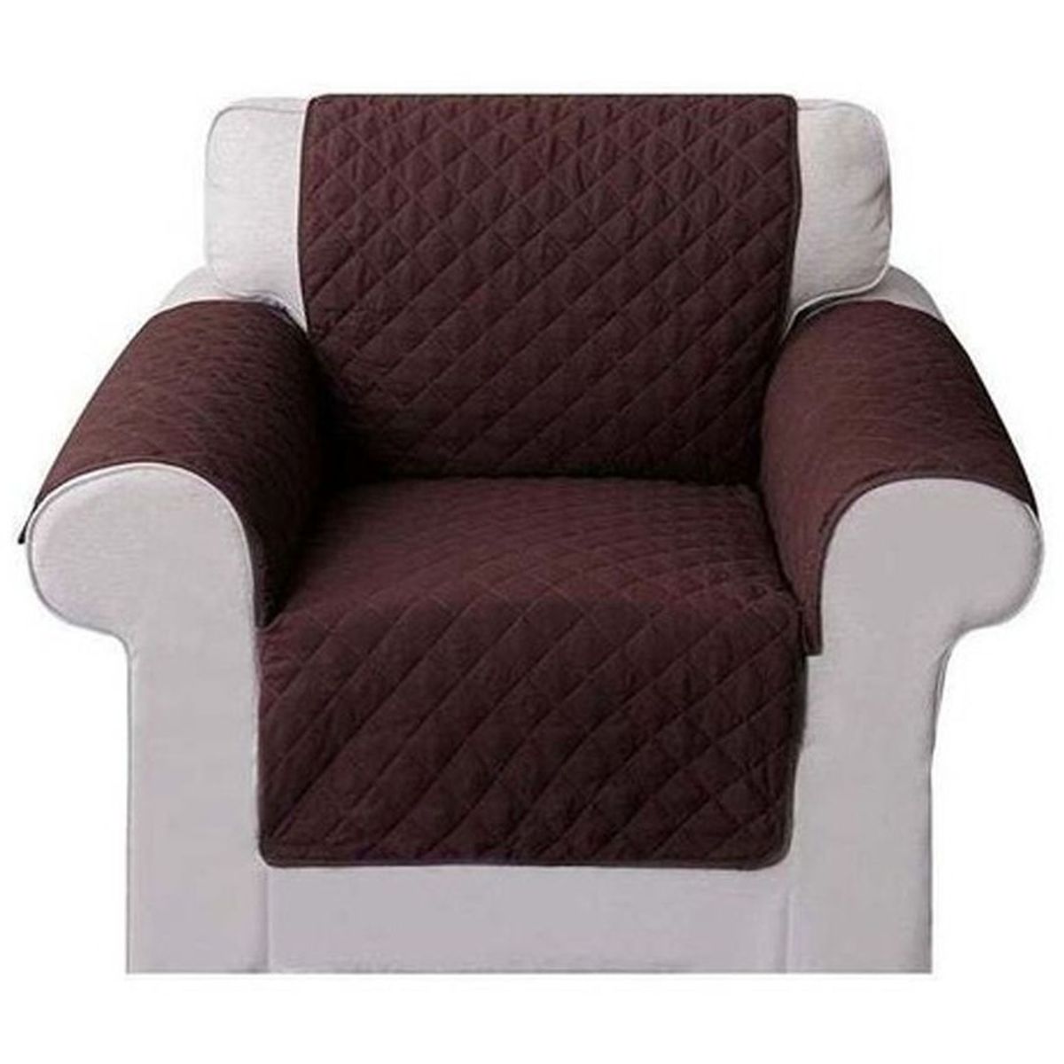 GENERICO - Protector cubre sofa 1 puesto forro para muebles doble faz