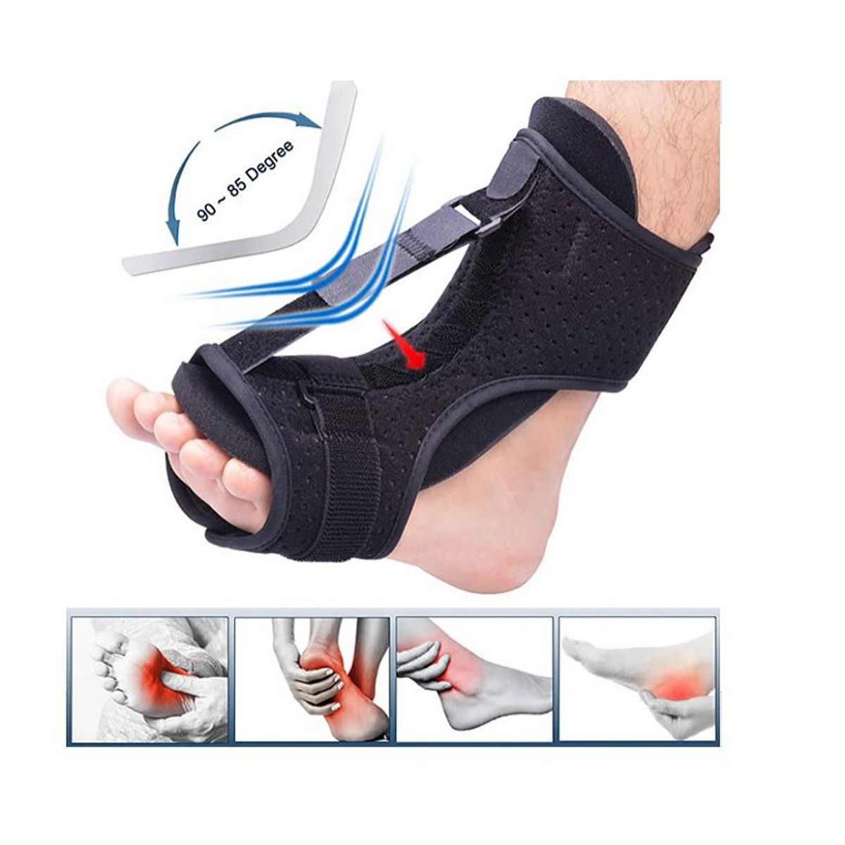 GENERICO - Férula Ortopédica Ajustable Para Fascitis Plantar Del Pie