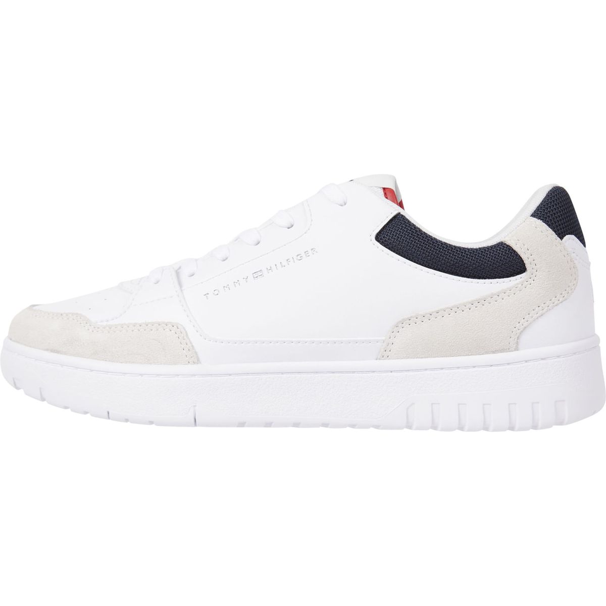 TOMMY HILFIGER - Tenis Cuero Con Suela Cupsole Hombre Blanco Tommy Hilfiger