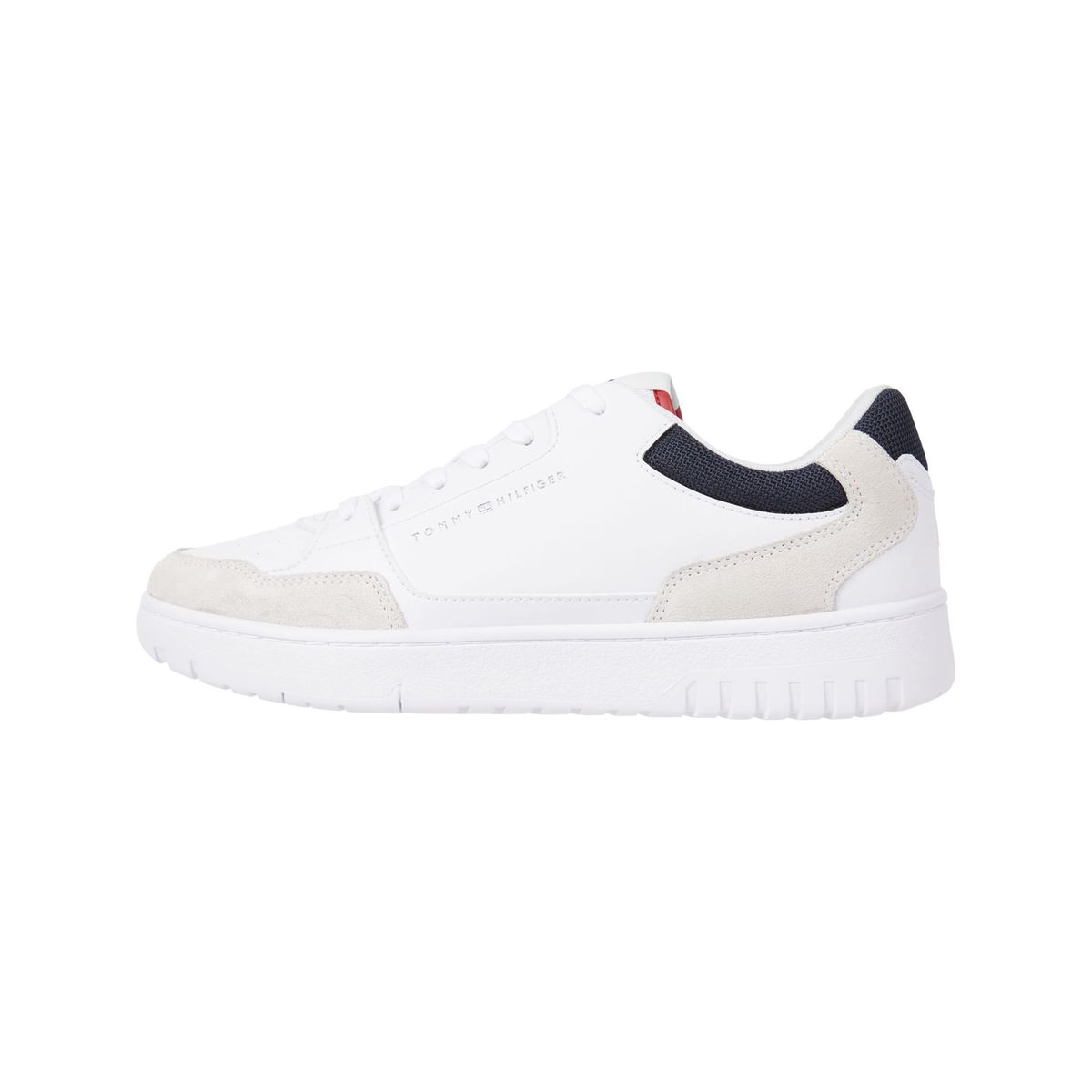 TOMMY HILFIGER - Tenis Cuero Con Suela Cupsole Hombre Blanco Tommy Hilfiger