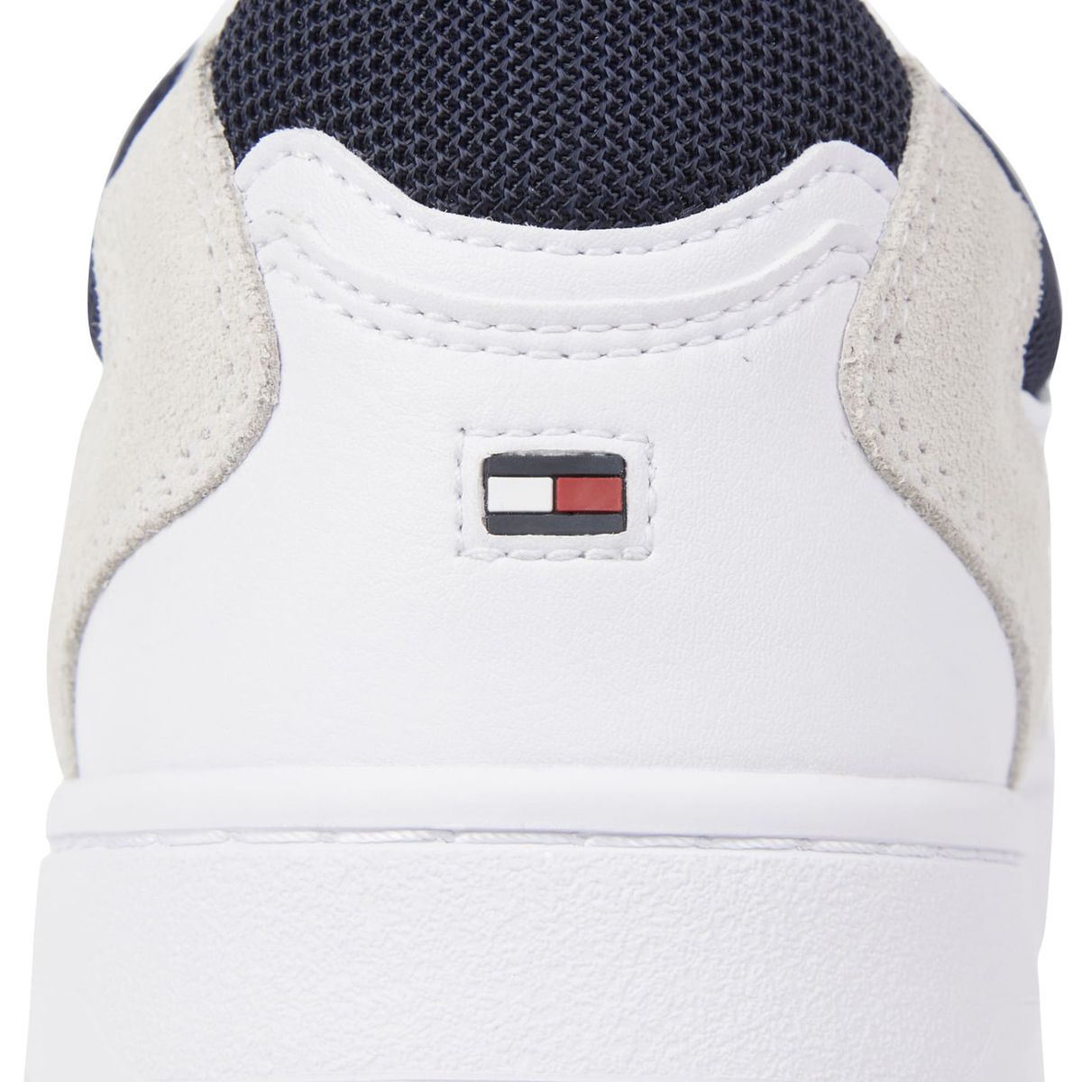 TOMMY HILFIGER - Tenis Cuero Con Suela Cupsole Hombre Blanco Tommy Hilfiger