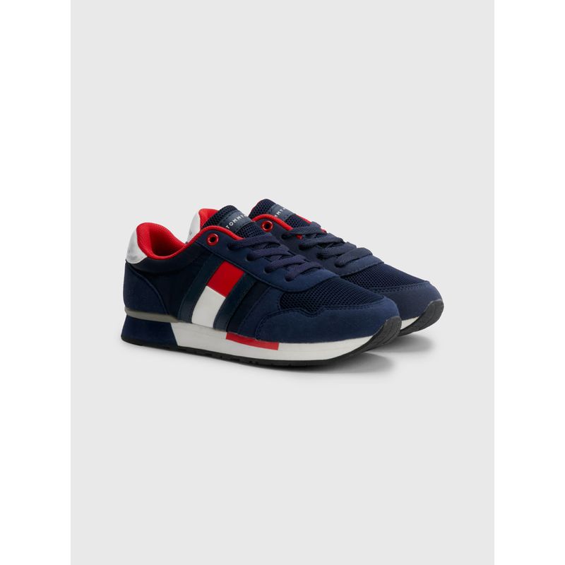 TOMMY HILFIGER - Tenis Casual Para Niño Azul Tommy Hilfiger
