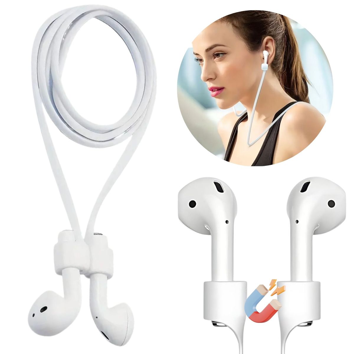 GENERICO - Soporte Anti-caída Para Auriculares Bluetooth Universal Larg