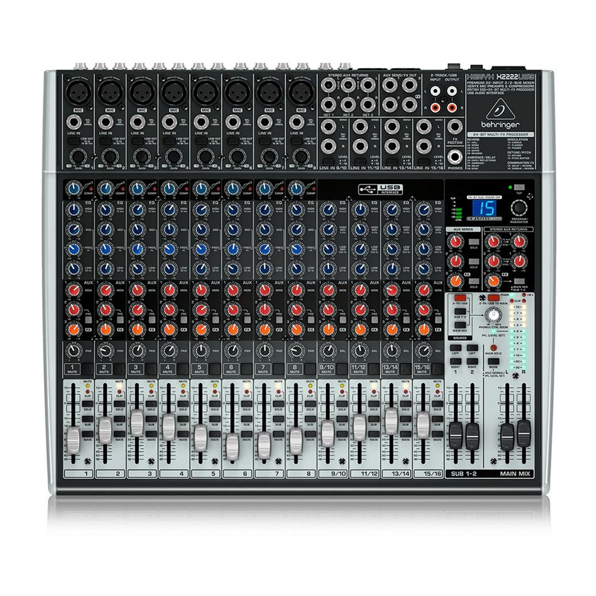 BEHRINGER - Mezclador Análogo BEHRINGER X2222USB Negro / Gris