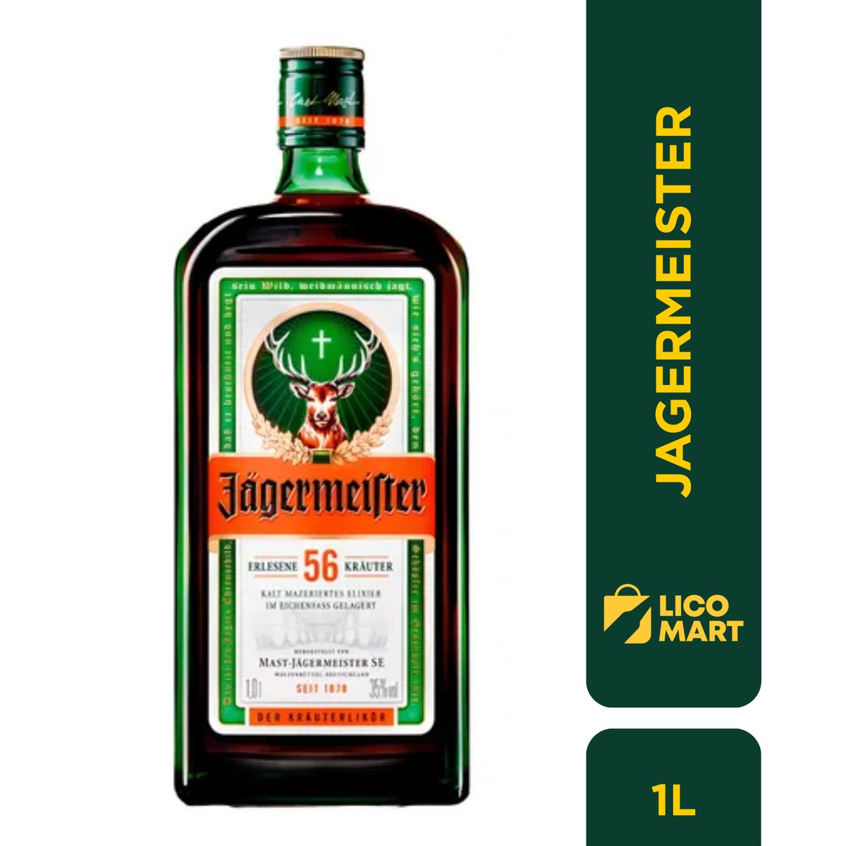 JAGERMEISTER - LICOR DE HIERBAS JAGERMEISTER