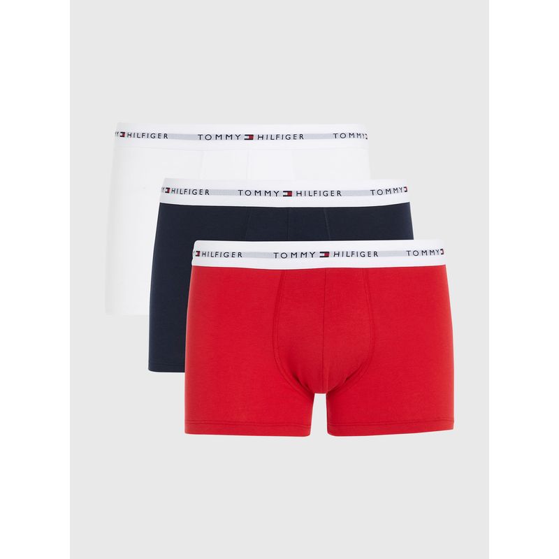 TOMMY HILFIGER - Pack De 3 Calzoncillos Trunk Essential Hombre Azul Tommy Hilfiger