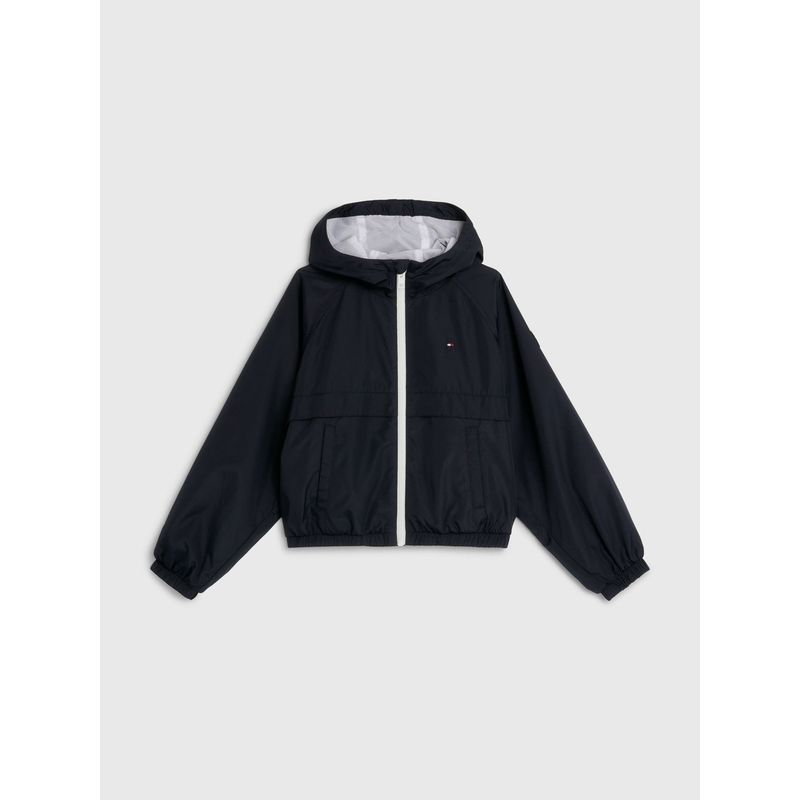 TOMMY HILFIGER - Chaqueta Essential Con Gorro Niña Azul Tommy Hilfiger