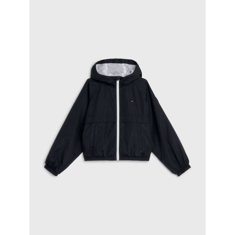 TOMMY HILFIGER - Chaqueta Essential Con Gorro Niña Azul Tommy Hilfiger
