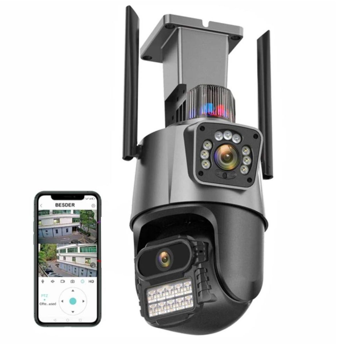 ONE PIXEL - Camara De Seguridad Ptz Doble Sensor ONE PIXEL