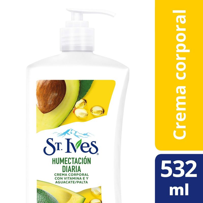 ST IVES - Crema Corporal St. Ives Vitamina E y Aguacate 532 ml