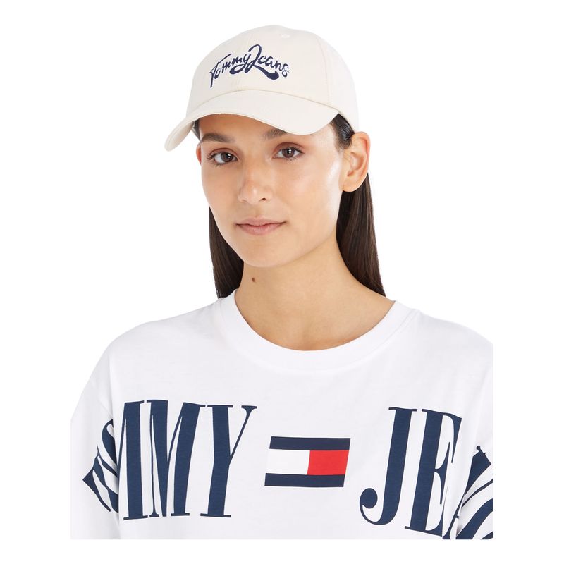 TOMMY HILFIGER - Gorra Beige De Verano Tommy Jeans Para Mujer Tommy Hilfiger