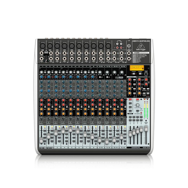 BEHRINGER - Mezclador Análogo BEHRINGER QX2442USB Negro  Gris