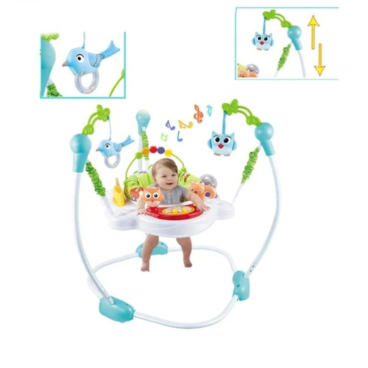 BABY ON - Saltarin Jumper Para Bebe Con Centro De Actividades Musical