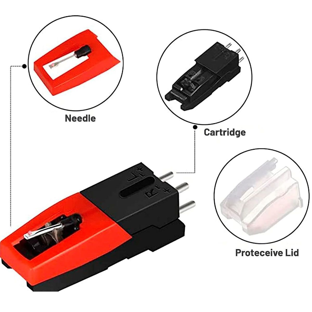 GENERICO - Aguja Para Tocadiscos Fonografo Universal