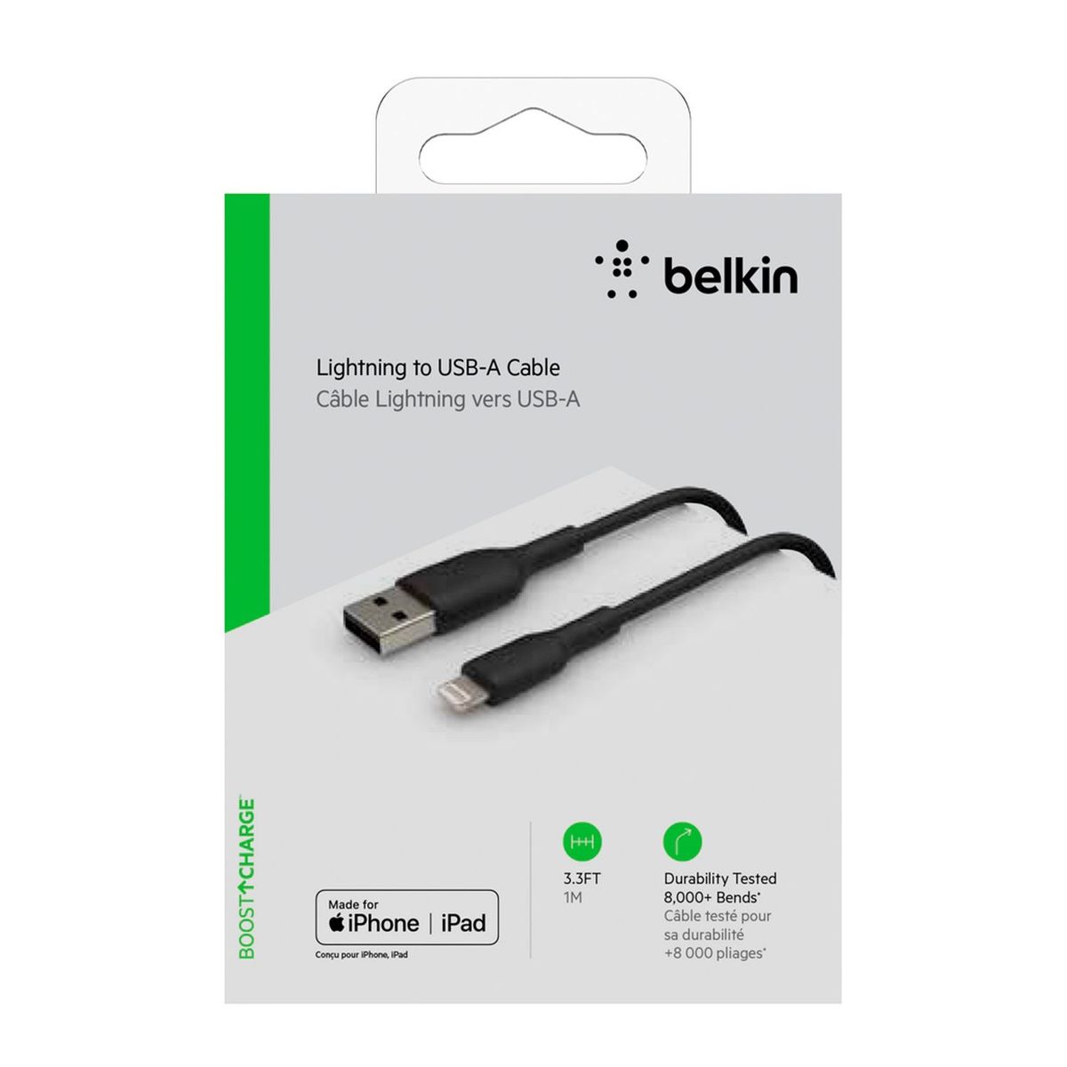 BELKIN - Cable USB a Lightning 1 m Negro