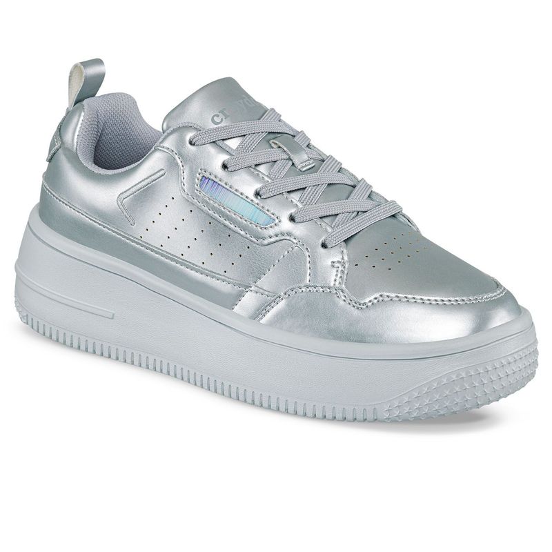 CROYDON - Tenis Leine Plata para Mujer Croydon