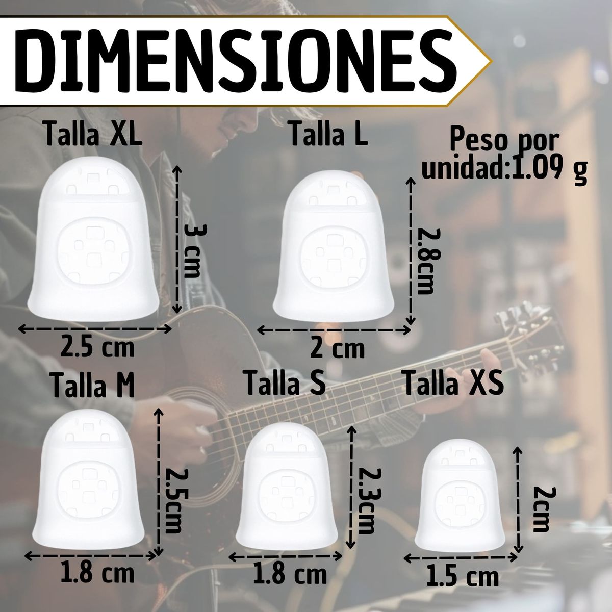 GENERICO - Protector De Dedos Para Instrumentos De Cuerda S