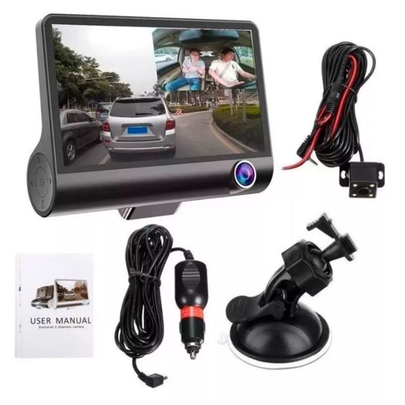 GENERICO - Camara Para Carro Hd Dvr 3 en 1 Vision Nocturna.