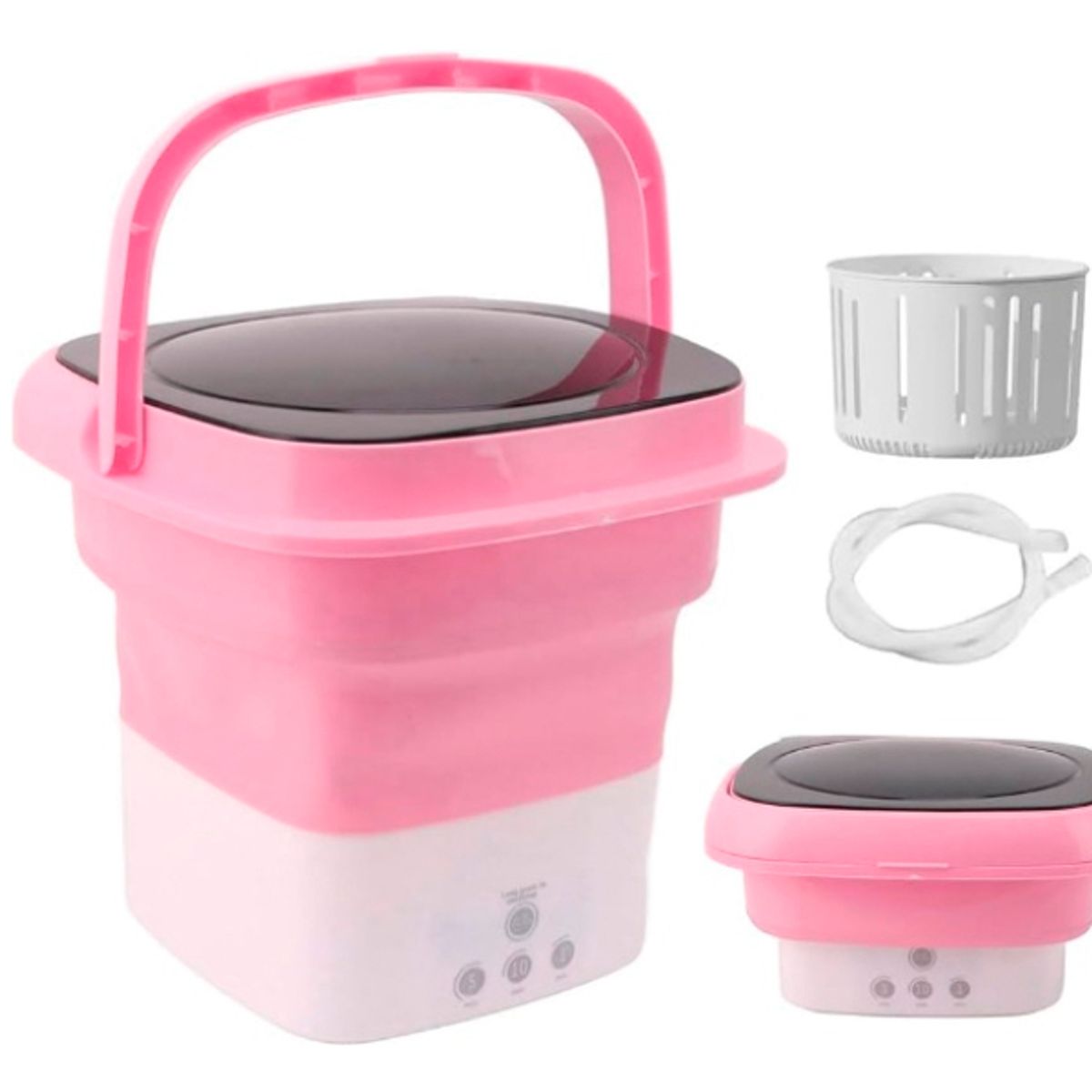 GENERICO - Mini Lavadora Eléctrica Portátil Plegable