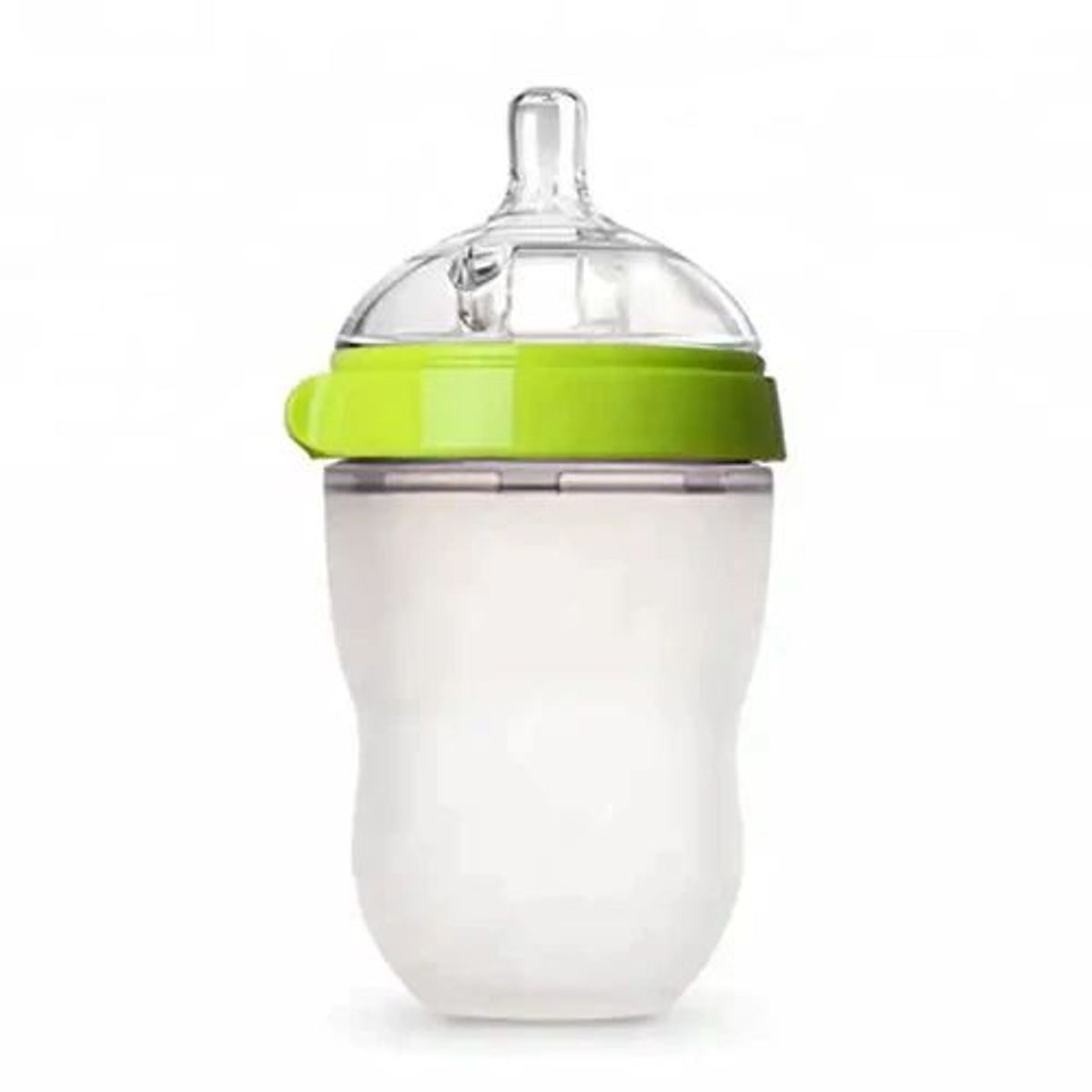 BABY ON - Biberon En Silicona Cuello Ancho Fácil Limpieza Verde