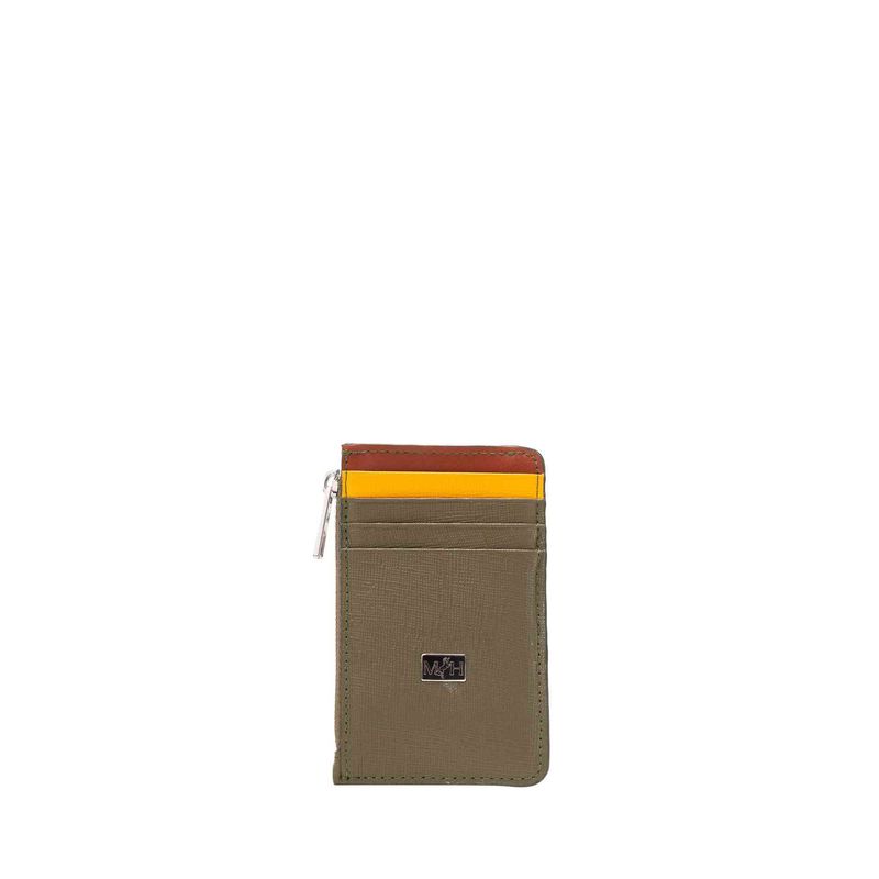 MARIO HERNANDEZ - Tarjetero 8 tarjetas con zip verde CollorFull