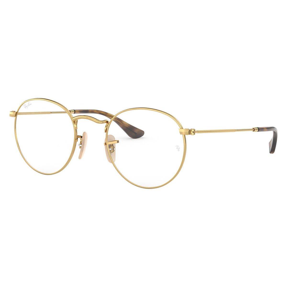 RAY BAN - Gafas Montura Optica Unisex Ray Ban Round Metal RX3447V