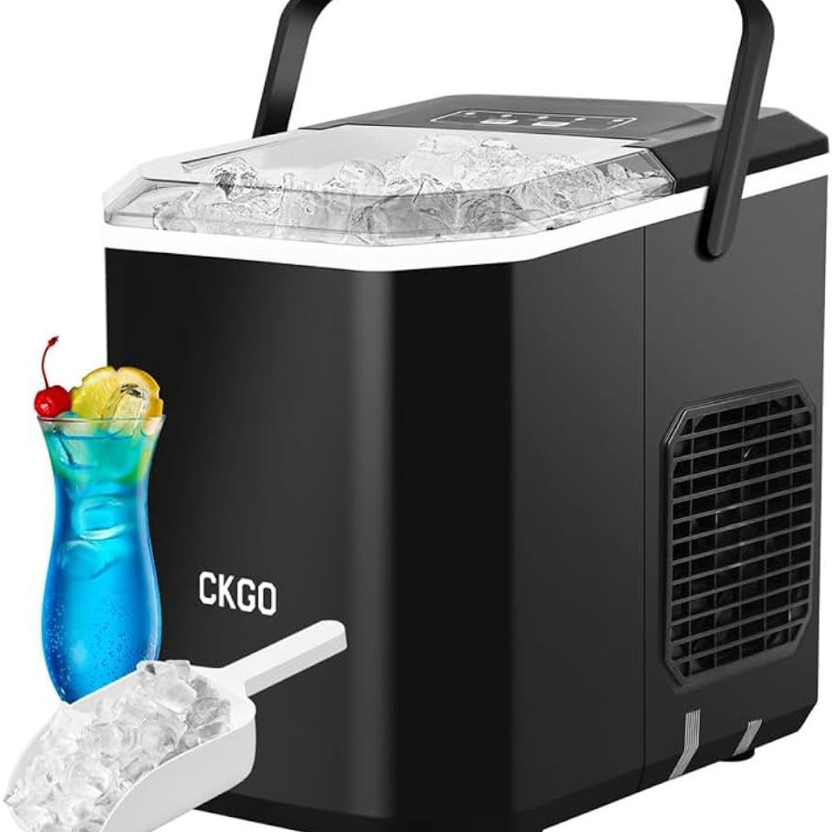 NIGI - Maquina para hacer hielo ICE GO CK Negra