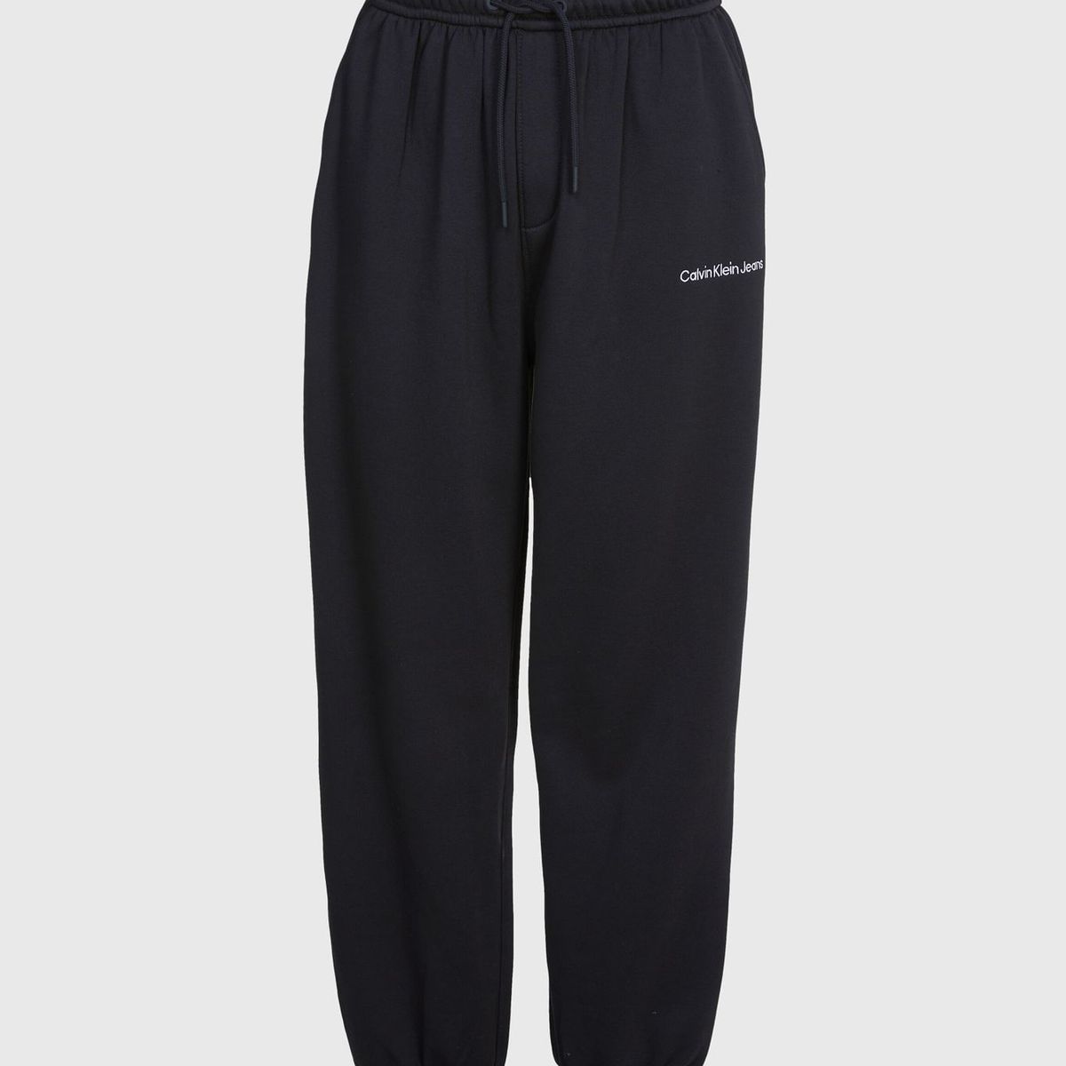 CALVIN KLEIN - Jogger Negro De Chándal Holgado Algodón Orgánico Calvin Klein