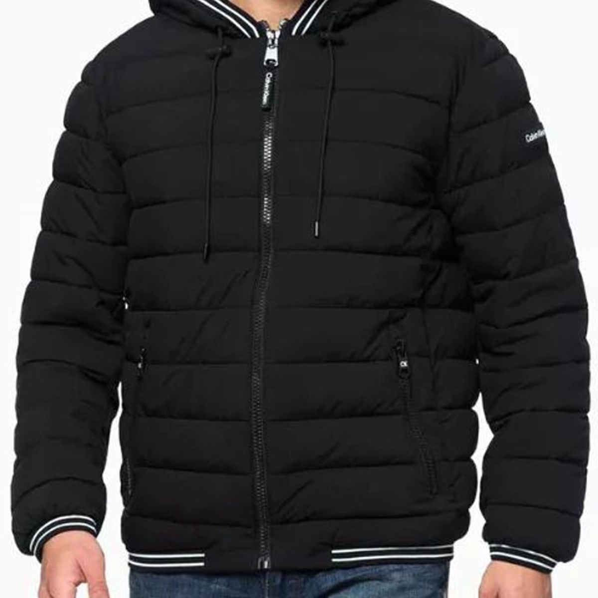 CALVIN KLEIN - Chaqueta Manga Larga Con Bolsillos Frontales, Con Hombre Negro  Hombre Negro Calvin Klein