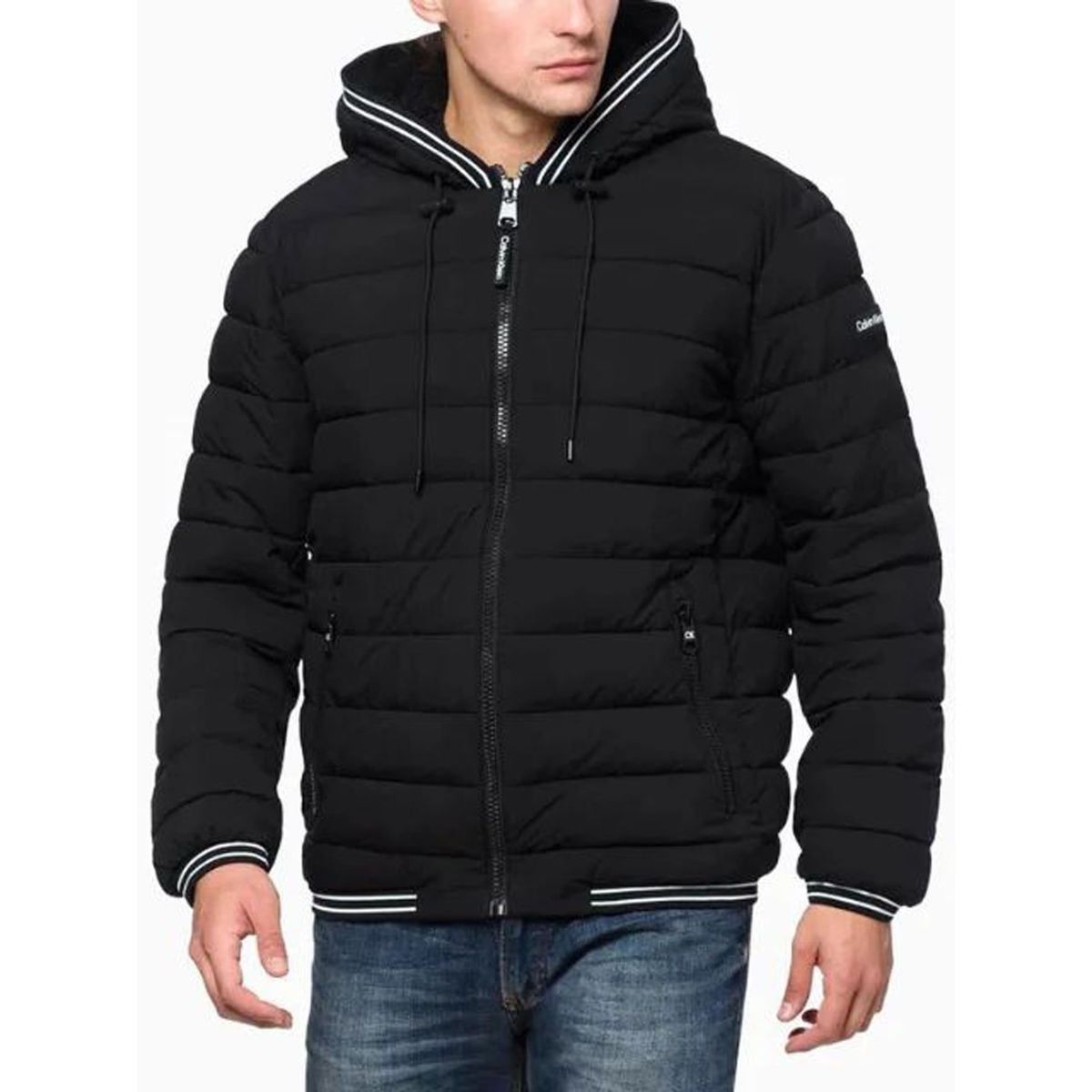 CALVIN KLEIN - Chaqueta Manga Larga Con Bolsillos Frontales, Con Hombre Negro  Hombre Negro Calvin Klein