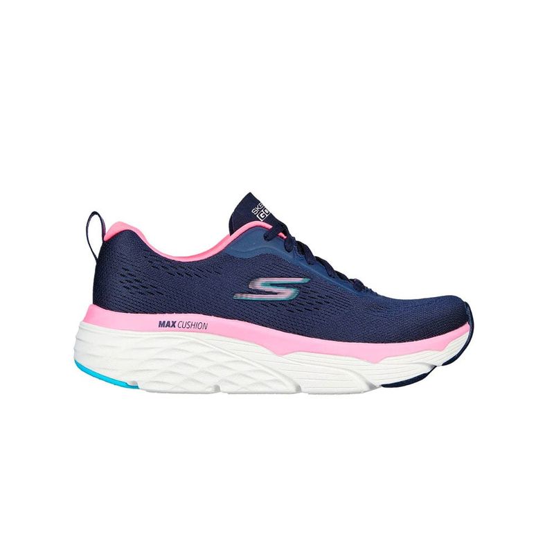 SKECHERS - Tenis Mujer Skechers Max Coushing - Azul-Rosado