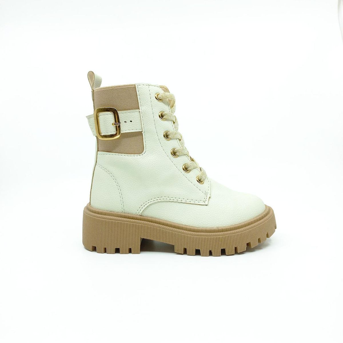 PAPOS - Botas Niñas Aurora Talco - Crema
