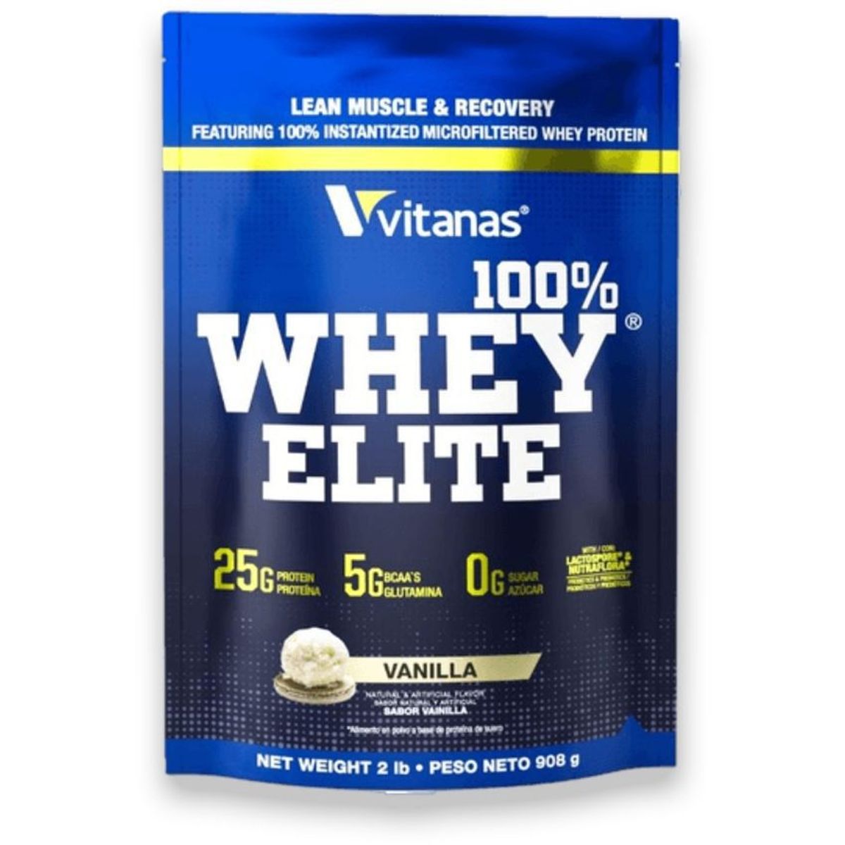VITANAS - 100% Whey Elite 2 libras Vitanas - Proteina Limpia