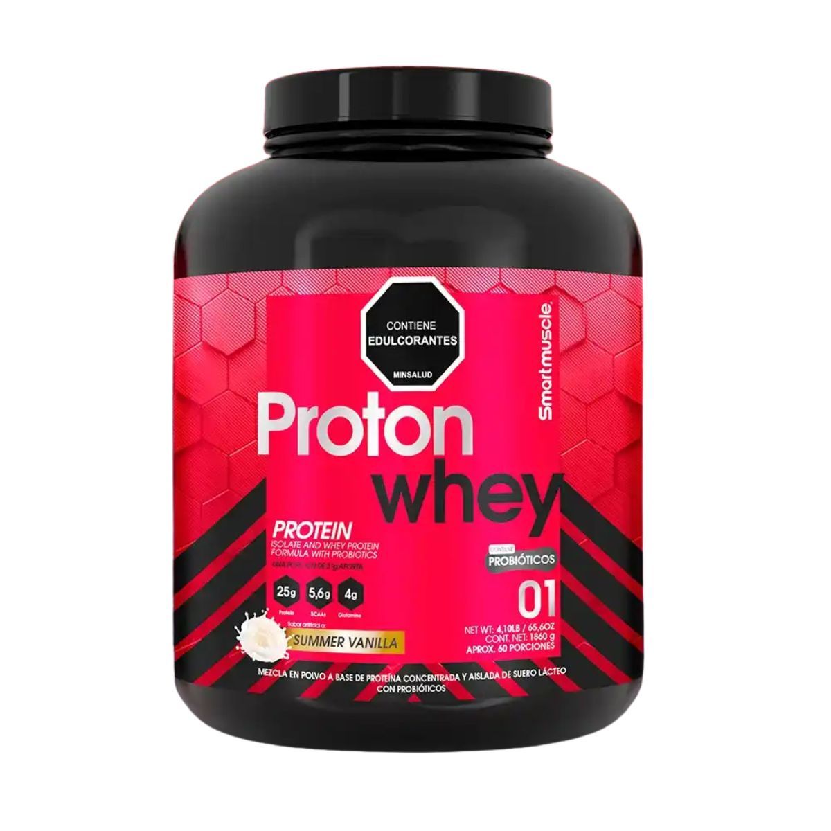 SMARTMUSCLE - Proton Whey Proteina 4 Lbs  Vainilla Smartmuscle