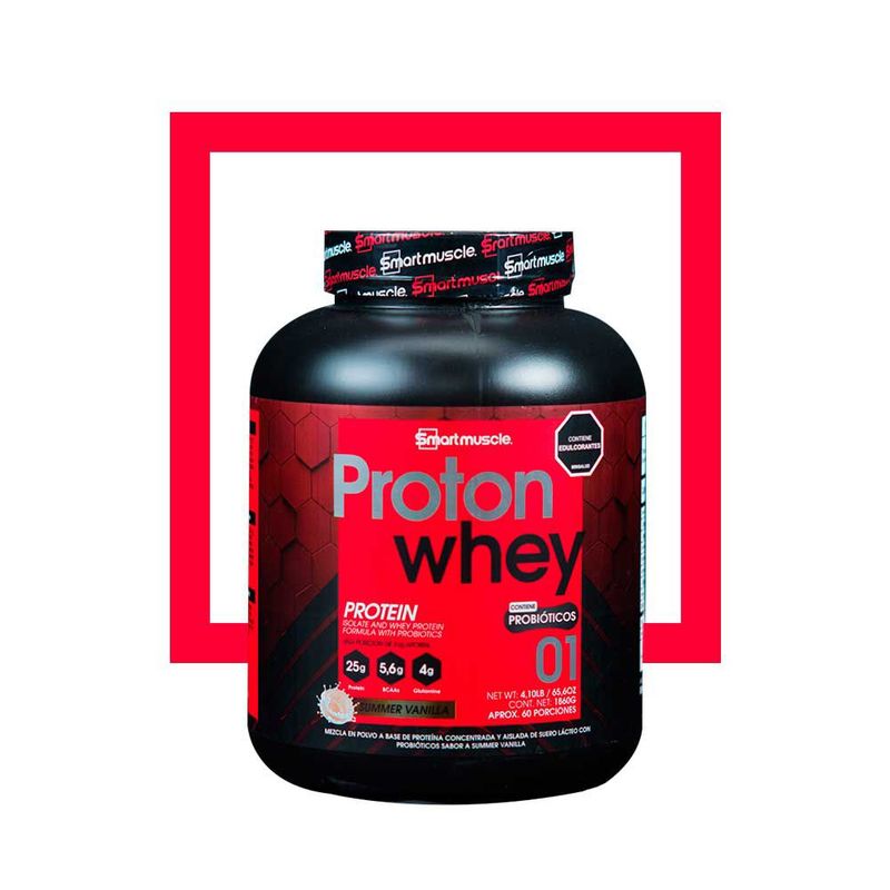 SMARTMUSCLE - Proton Whey Proteina 4 Lbs Vainilla Smartmuscle
