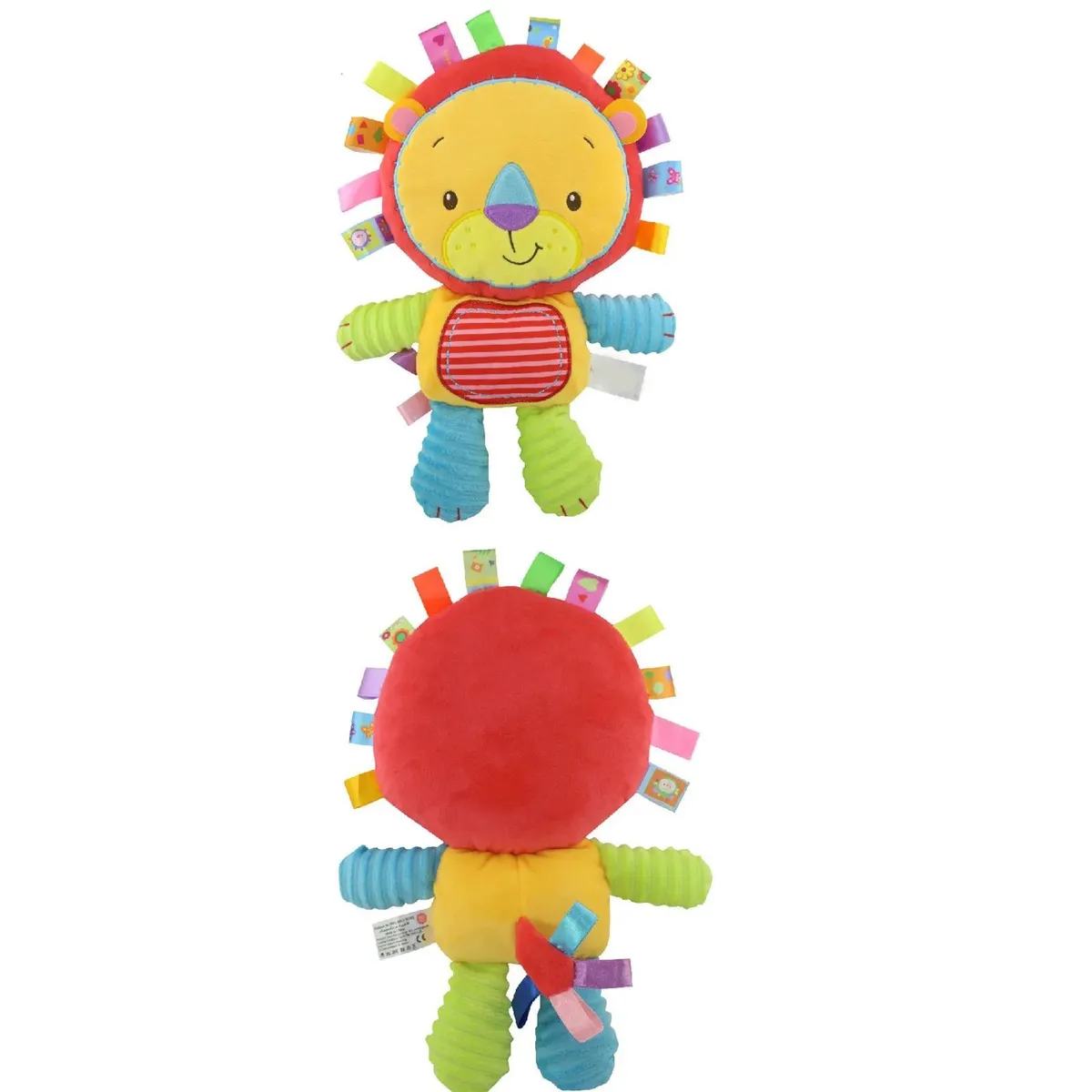 BABY ON - Peluche De Apego Sensorial Relajante Sonido Bebes Y Niños Leon