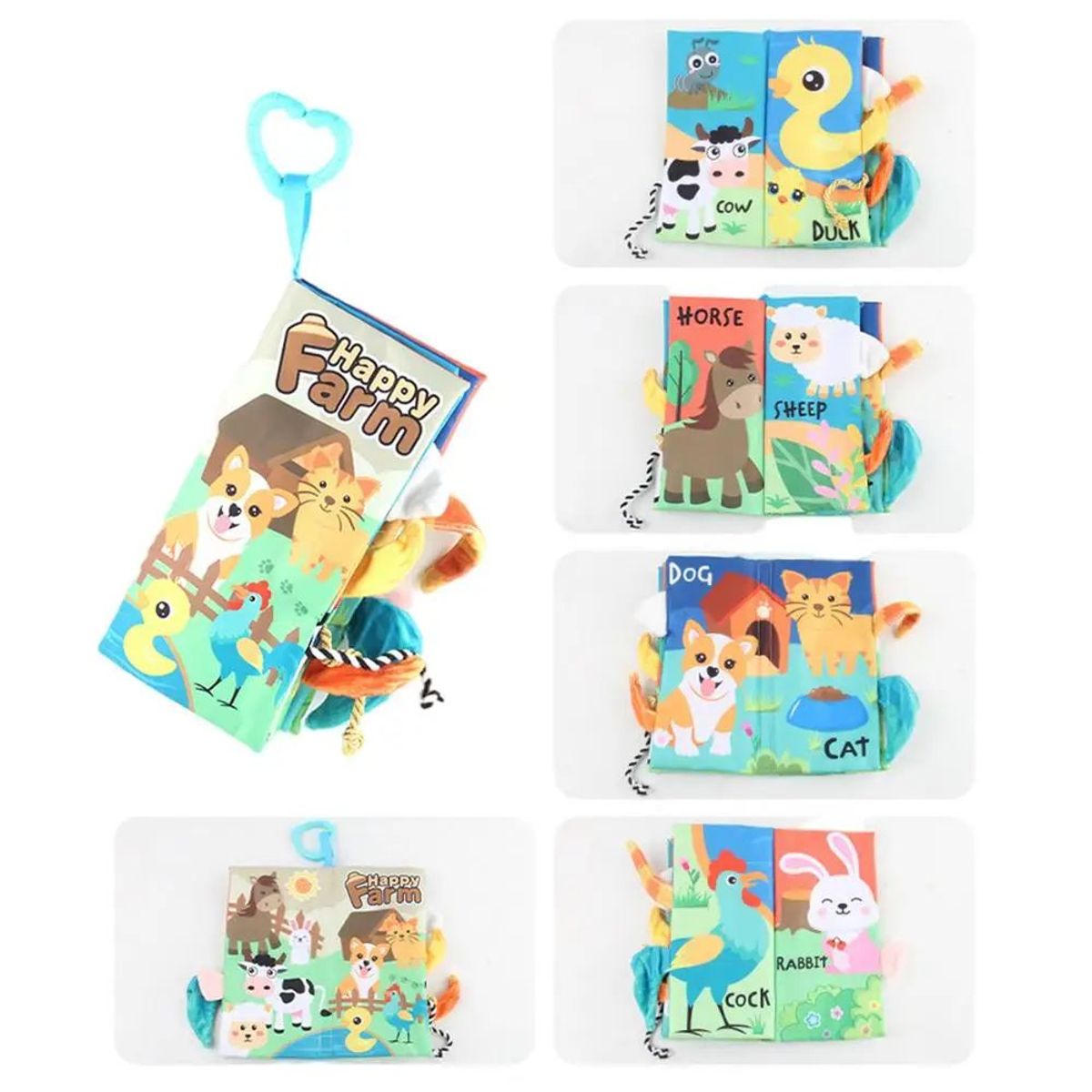 BABY ON - Libro Sensorial EstimulaciÃ³n Temprana Texturas Granja