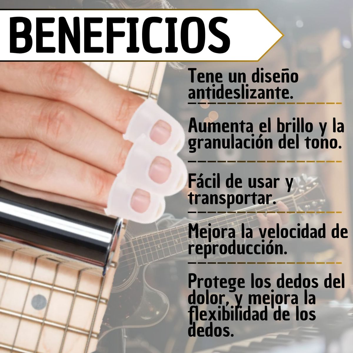 GENERICO - Protector De Dedos Para Instrumentos De Cuerda L