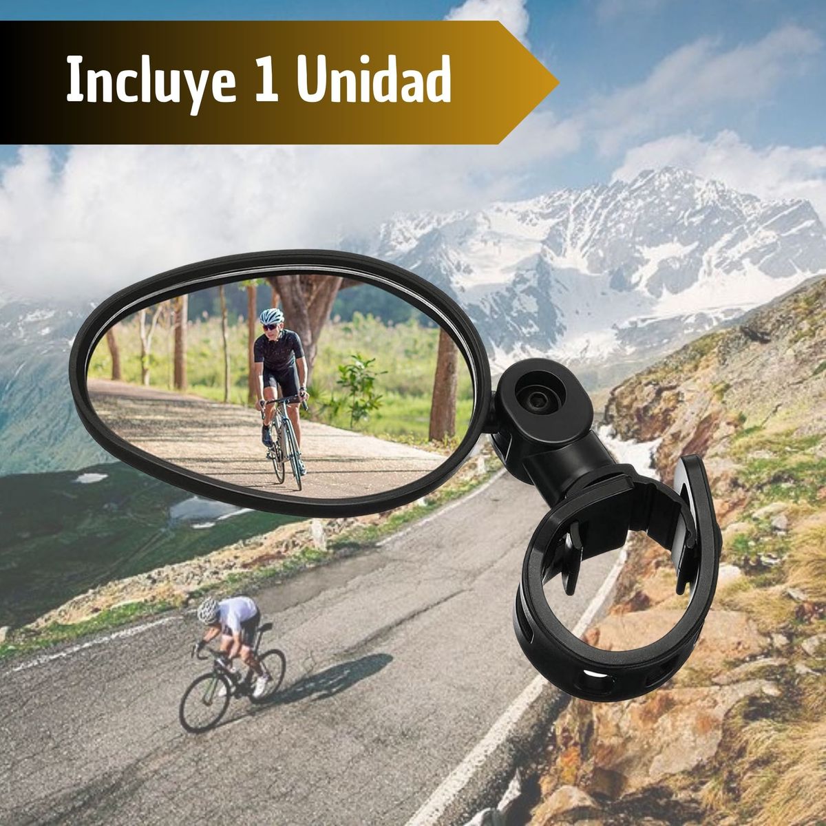 GENERICO - Espejo Retrovisor 360° Para Bicicletas Patinetas Scooters