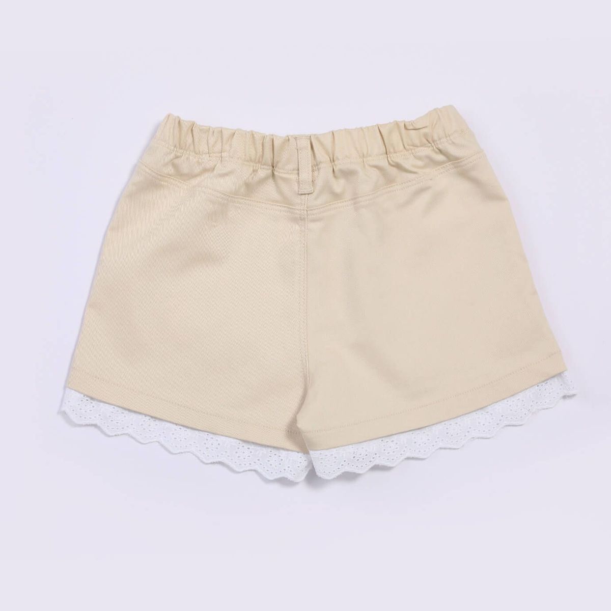 BABY PLANET - Short Café Con Detalles En La Bota Para Bebé Niña Baby Planet.-