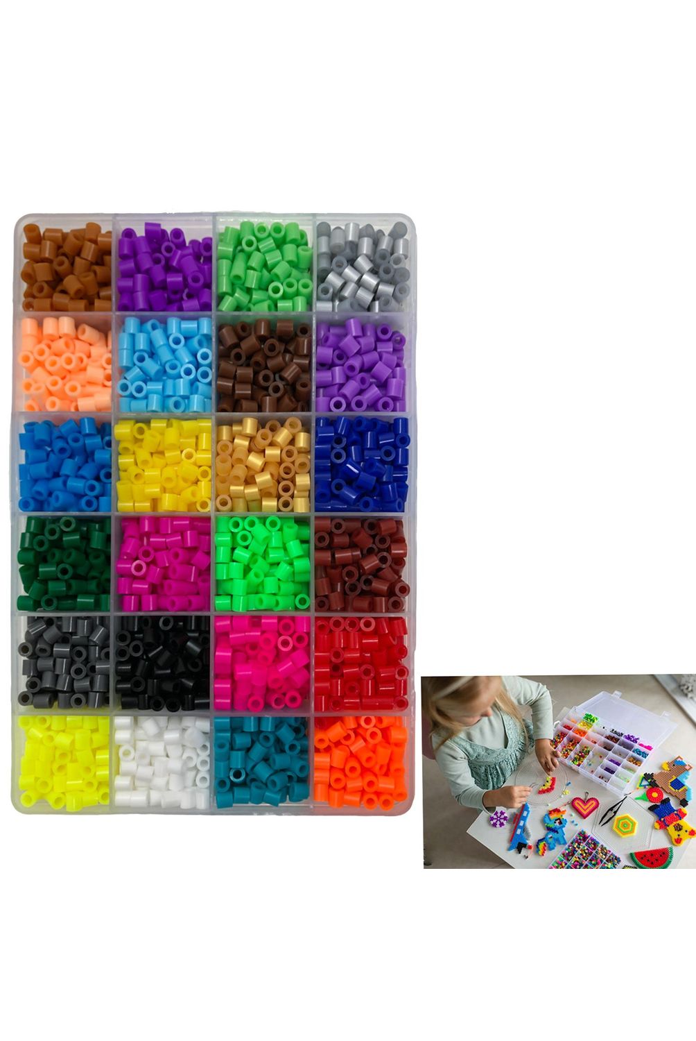 HAMA Beads midi 6000 gris claro