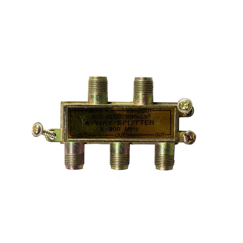 AVC - Splitter AVC 1x4 Vías una entrada cuatro salidas.