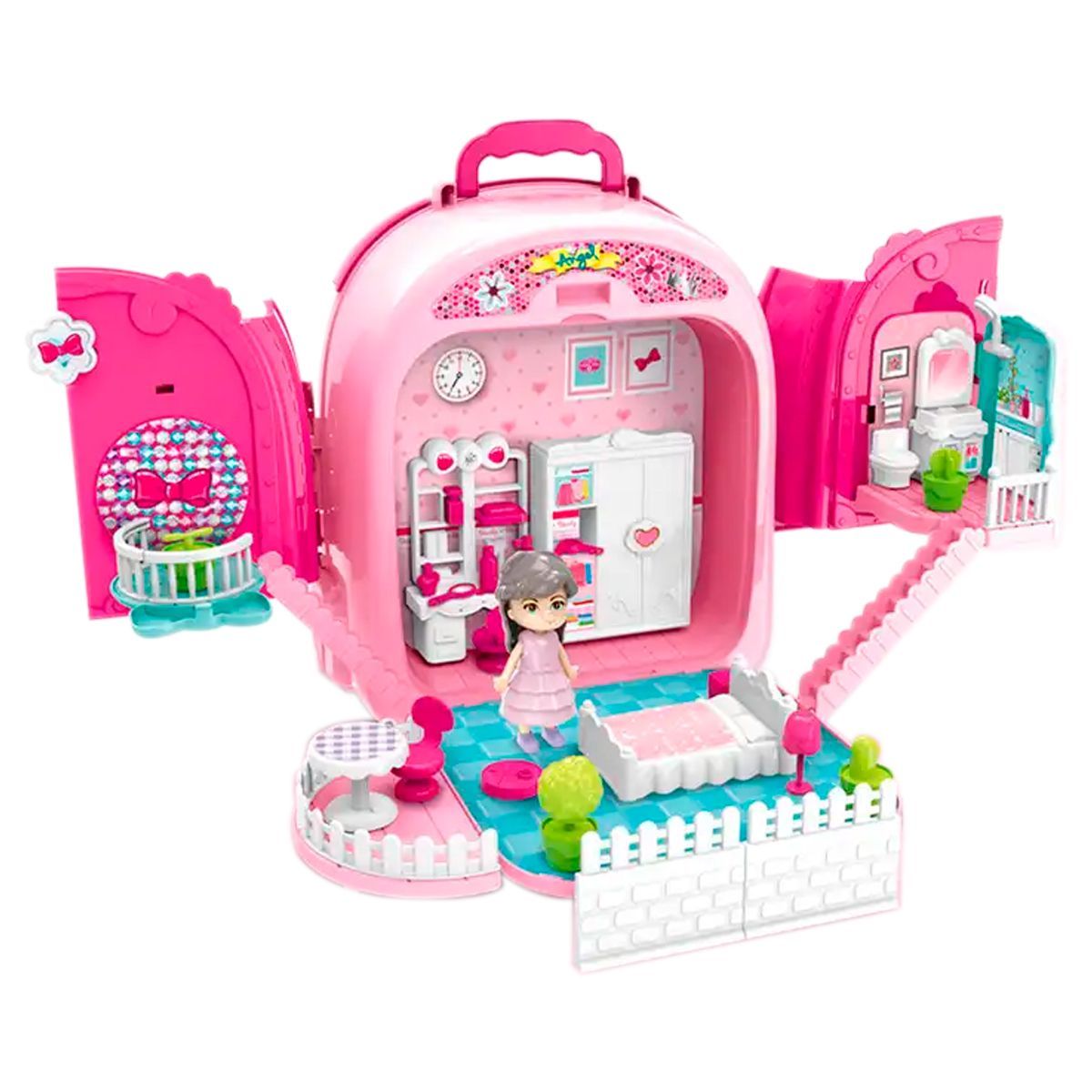 GENERICO - Maleta Maquillaje Juguete Set Muñeco Maletin Portátil